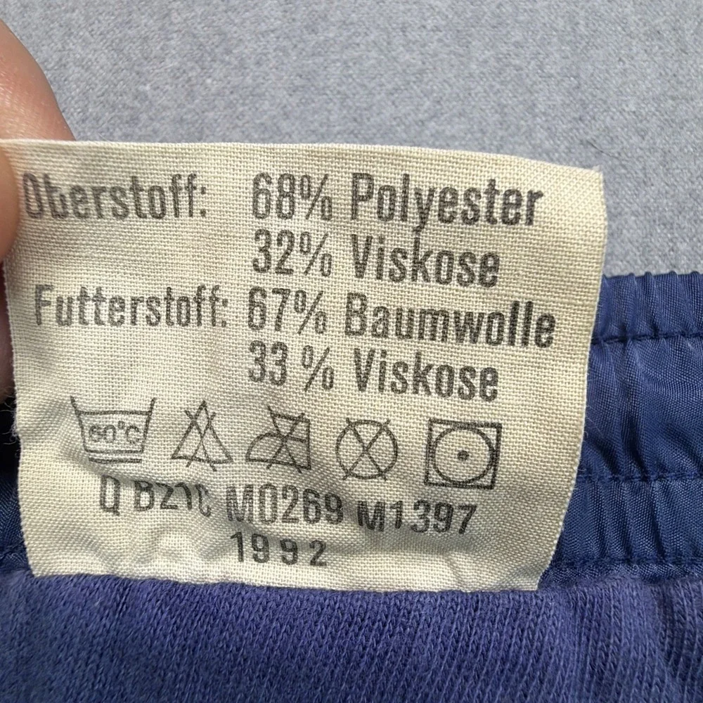Vintage Adidas 80s Blue Running‎ Shorts Made In West Germany GR 7 XL